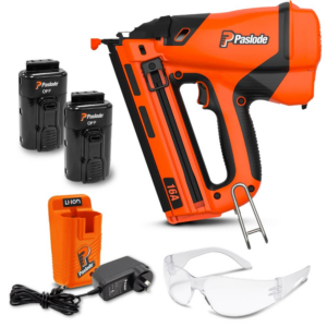 BRAND NEW PASLODE CORDLESS GAS ANGLED FINISH NAILER KIT B20722 2 BATTERIES