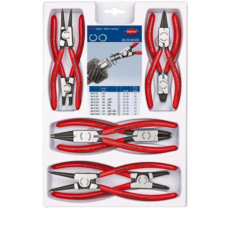 Knipex 4-Piece Precision Circlip Pliers Set – Snap-Ring, In Tool Roll (1957)
