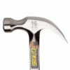 NEW ESTWING E3-16C  SOLID STEEL 16oz CURVED CLAW  SMOOTH FACE HAMMER WITH SHOCK REDUCTION GRIP - Image 2