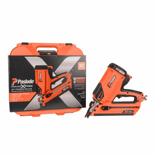 BRAND NEW PASLODE CORDLESS GAS FRAMING NAIL GUN KIT 906800 CF325XPRO24 2 BATTERY KIT