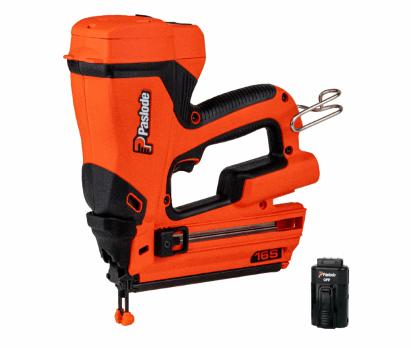 NEW PASLODE CORDLESS LI-ION GAS STRAIGHT FINISH NAILER 1 BATTERY KIT 916500 IM250S-LI2 16 GAUGE