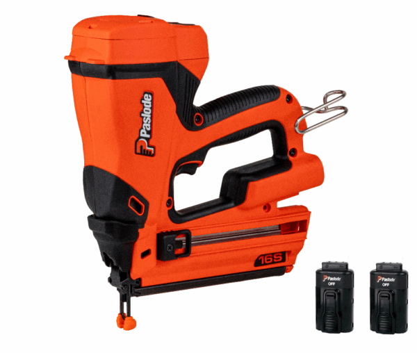 NEW PASLODE CORDLESS LI-ION GAS STRAIGHT FINISH NAILER 2 BATTERY KIT 916500 IM250S-LI2 16 GAUGE