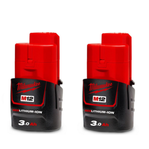 BRAND NEW GENUINE MILWAUKEE M12B3 12V LI-ION 3AH BATTERIES X 2