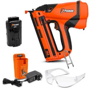 BRAND NEW PASLODE CORDLESS GAS ANGLED FINISH NAILER KIT B20722 1 BATTERY