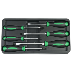 NEW STAHLWILLE DRALL + 6PCE PHx2 | SLx4 SCREWDRIVER SET W/IMPACT CAP HEX BOLSTER 4696