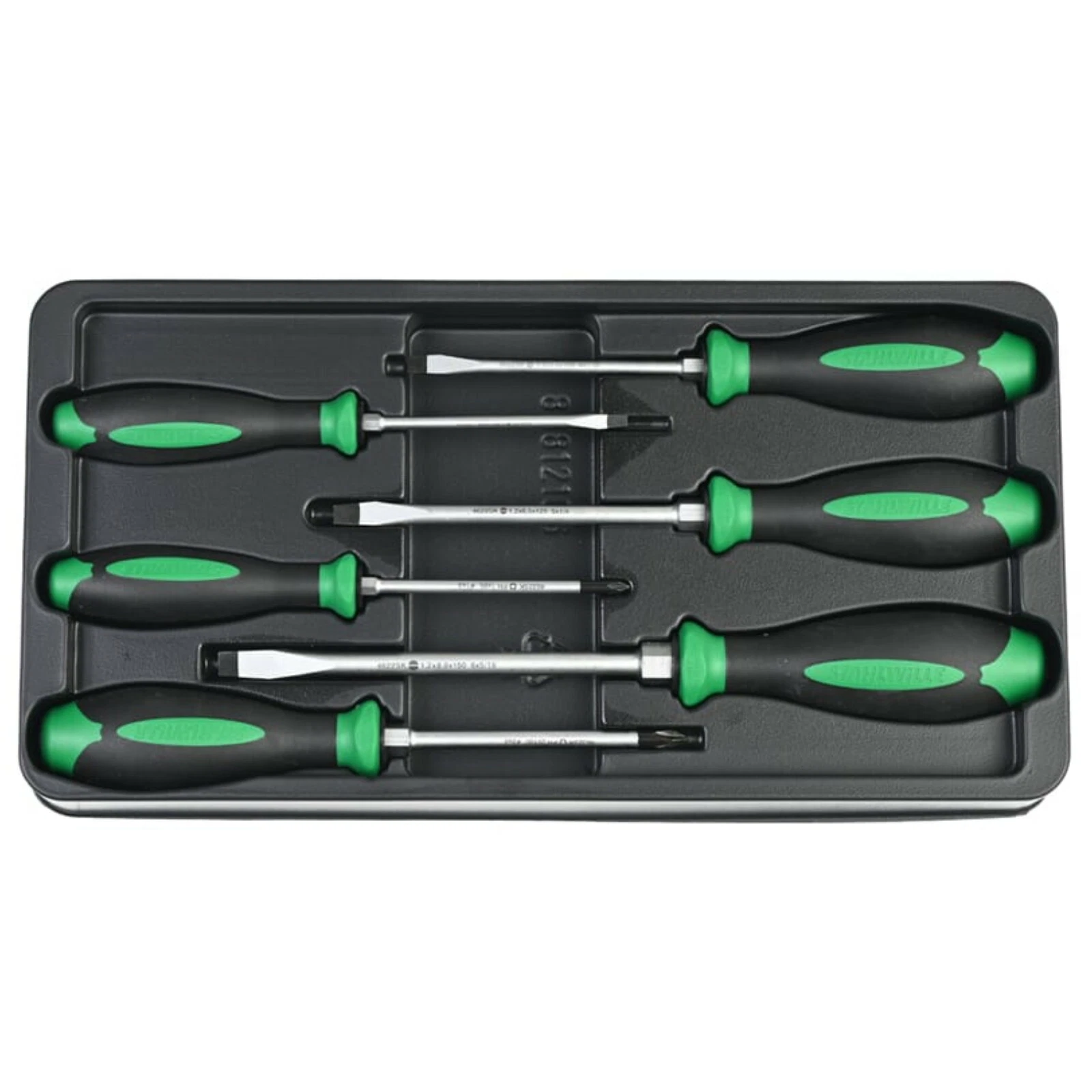 NEW STAHLWILLE DRALL + 6PCE PHx2 | SLx4 SCREWDRIVER SET W/IMPACT CAP HEX BOLSTER 4696